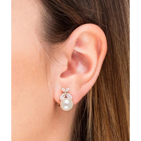 Vidal & vidal gold plated and cultivated pearl earrings G2218A