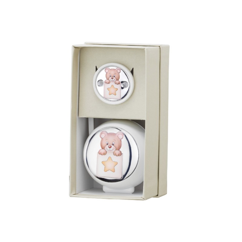 Silver plated pacifier set - EV3724/01B