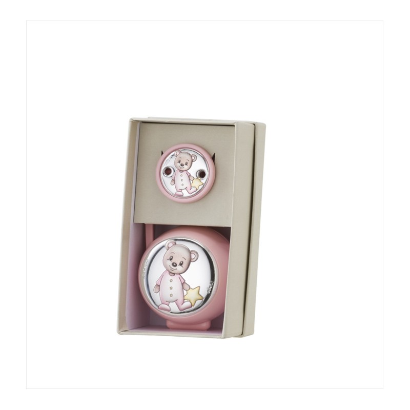 Set portachupetes y chupetero ,color ROSA -  EV3494/01R