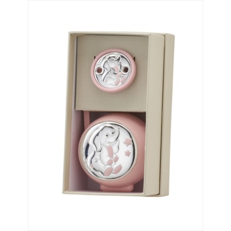 Set portachupetes y chupetero ,color ROSA -  EV3554/01R