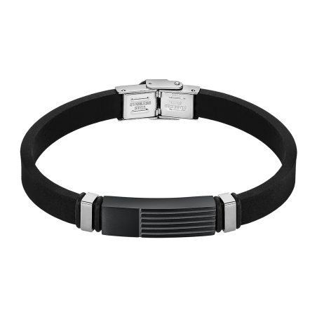 Pulsera en acero y caucho - Lotus Style ls2541/2/2