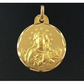 Medalla en oro 18 kt de la Virgen Inmaculada c-1/447/21