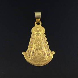 Medalla en oro 18 kt de la Virgen del Rocio m-5920n