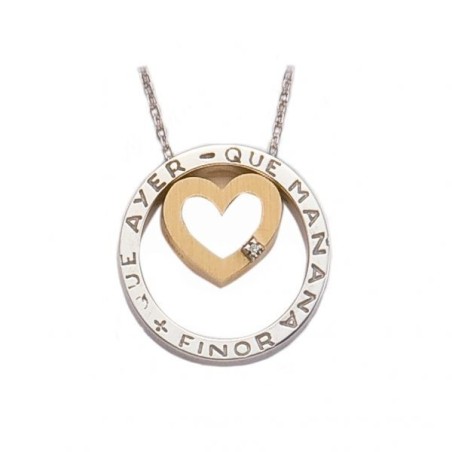 Colgante plata y oro Finor cap-15