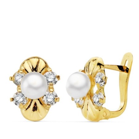 Pendientes oro 18 kt a-15751n