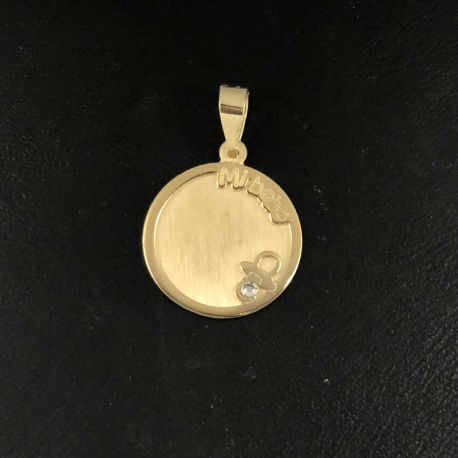 Medalla bebé  en oro 18 kt ME00585