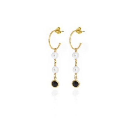 Pendientes largos Victoria Cruz A3637-16DT