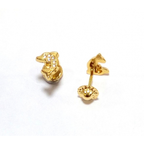 Baby earring in gold 18 kt