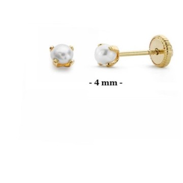 Pendientes bebé oro 18 kt  PE01699