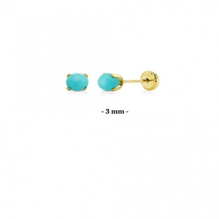 Pendientes bebé oro 18 kt a-15011