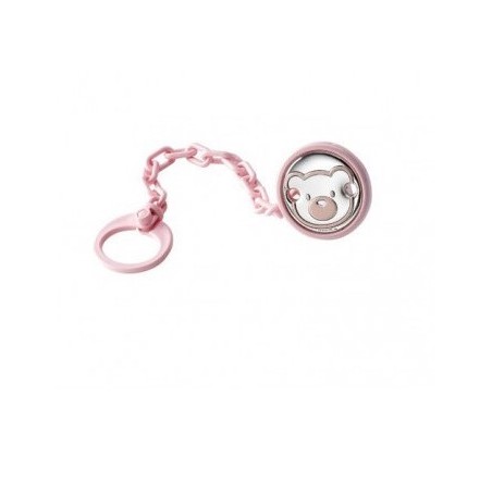 Pacifier clip in pink