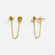 Long earrings gold 18 kt pe03396