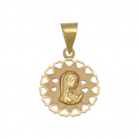 Medalla  oro 18 kt de la Virgen Niña M-469