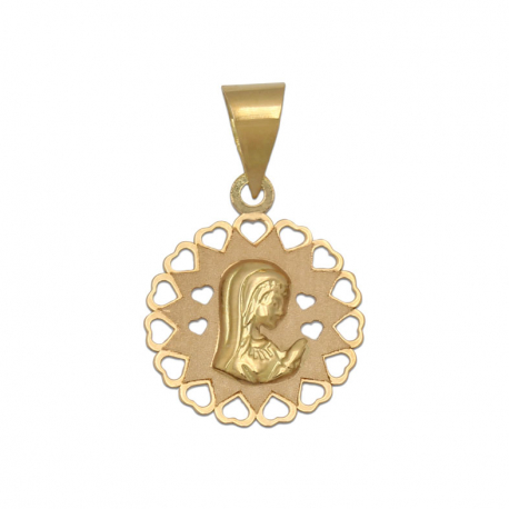 Medalla  oro 18 kt de la Virgen Niña M-469