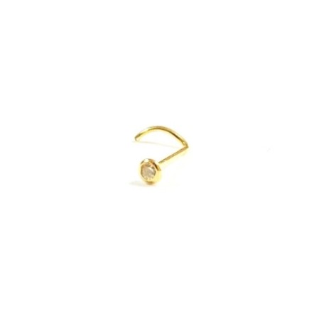 Nose piercing  in gold  PR00099