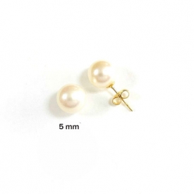 pearl and gold earrings PE02454