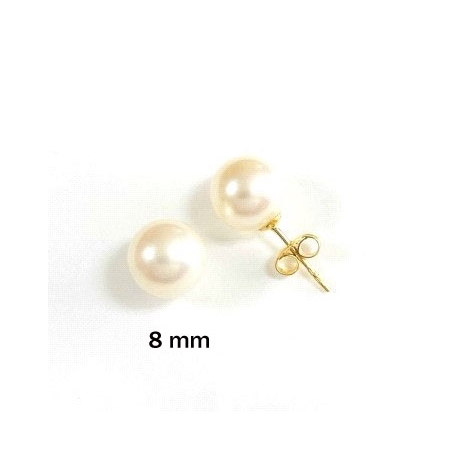 pearl and gold earrings PE01892