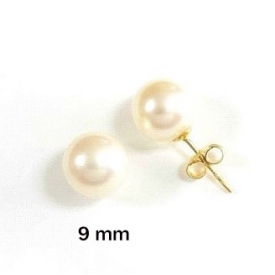 pearl and gold earrings PE01893