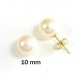 pearl and gold earrings PE02044