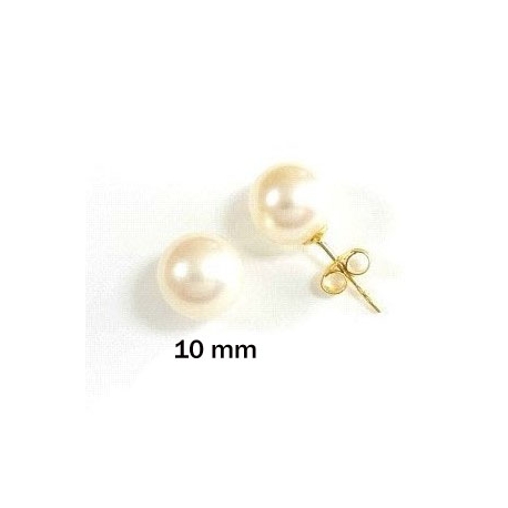pearl and gold earrings PE02044