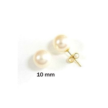 pearl and gold earrings PE02044