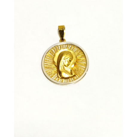 Medalla en oro 18 kt de la Virgen Inmaculada OPME-00497