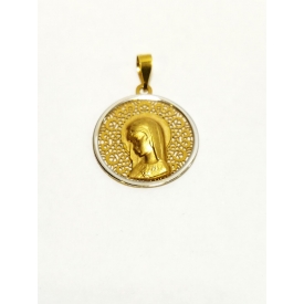 Medalla en oro 18 kt de la Virgen Niña M-5751