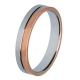 Wedding rings bicolor 18 kt gold AL60816