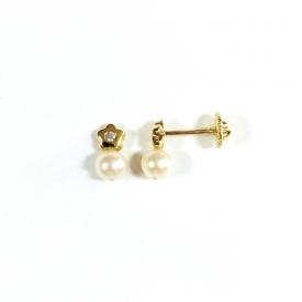 Baby earrings in gold 18kt a-18919
