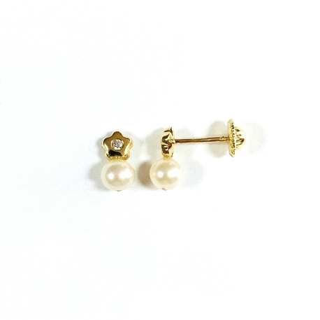 Baby earrings in gold 18kt a-18919