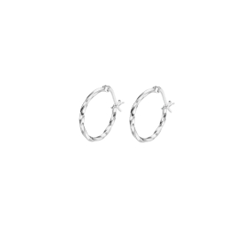 Hoops earrings lotus silver lp3279-4/2