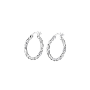 Hoops earrings lotus silver lp3278-4/1