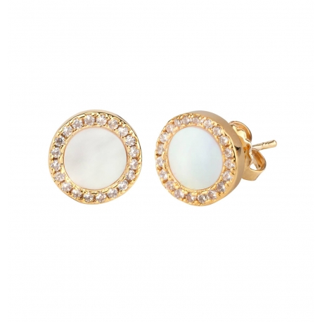 Gold plated earrings vidal y vidal g3011a