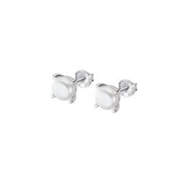 Pearl earrings Lotus silver lp3409-4/2