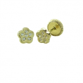 Baby earrings gold 18 kt DRM-505