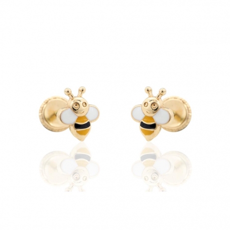 Baby 18kt gold  earrings A-209-273a