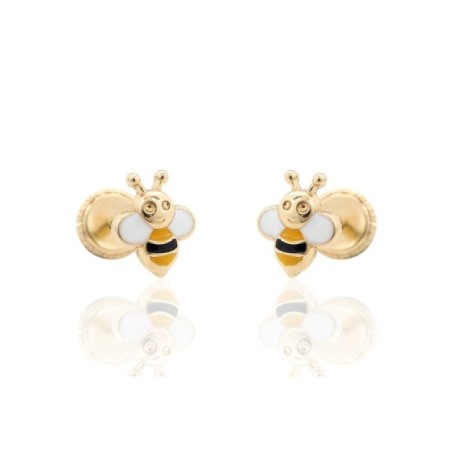 Baby 18kt gold  earrings A-209-273a