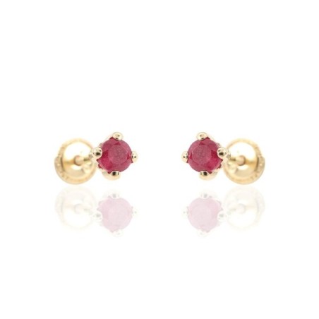 Baby 18kt gold  earrings A-209-31a