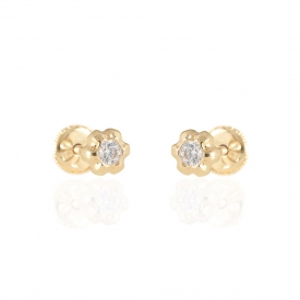 Baby earrings in gold 18kt 210-703a
