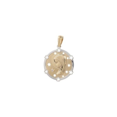 Little girl Virgin medal in gold 18 kt 209-286-2