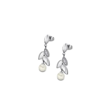 Pearl earrings Lotus silver ls1857-4/1