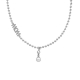 Silver MOM necklace Victoria Cruz A4528-07HG