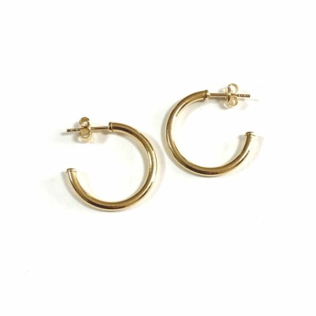 Hoops gold earrings PE03544
