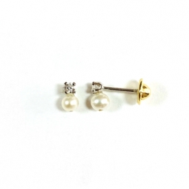 Baby gold earrings A-15232