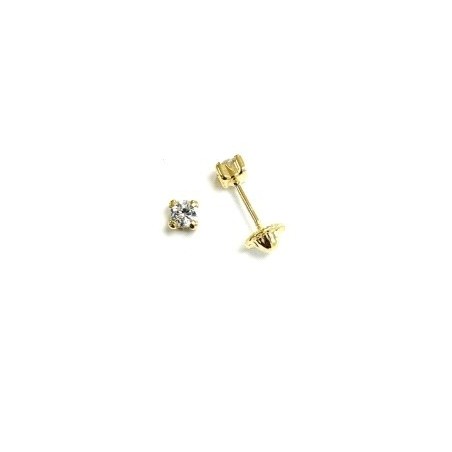 Pendientes bebé oro 18 kt  PE02023