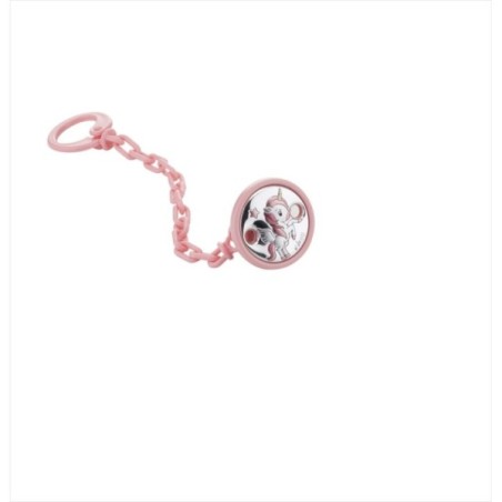 Pacifier clip in pink