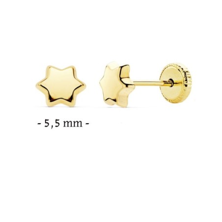 Pendientes bebé oro 18 kt  A-18393