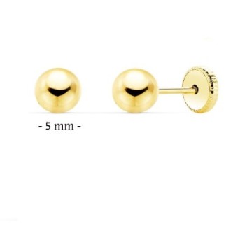 Pendientes bebé oro 18 kt  A-0004