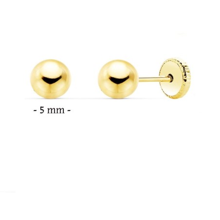 Pendientes bebé oro 18 kt  A-0004