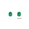 18 kt gold and emerald small earrings